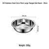 LIEI 304 Stainless Steel Extra Thick Deep Basin