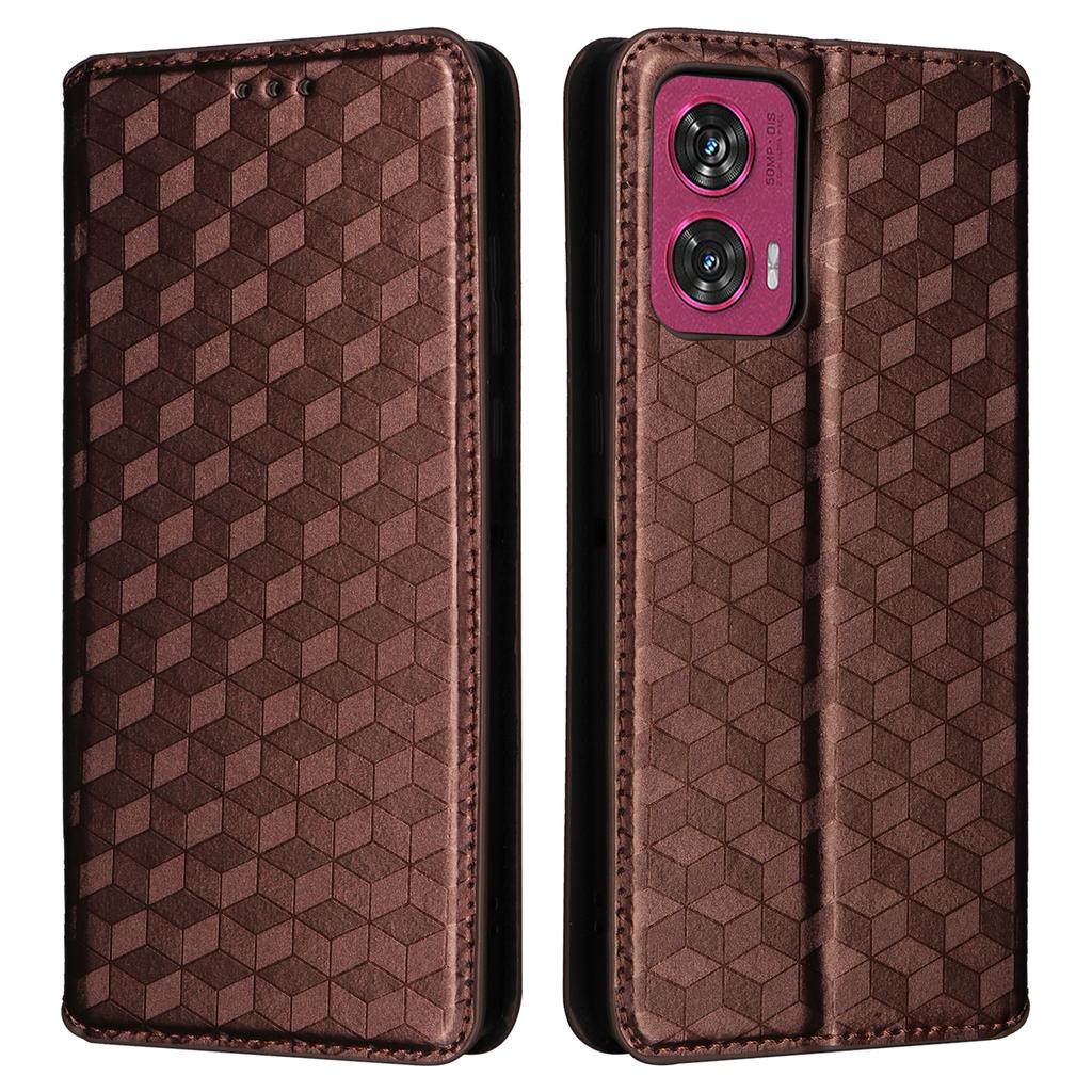 For Motorola Edge 50 Fusion 5G Wallet Case Magnetic Closing Phone Leather Cover