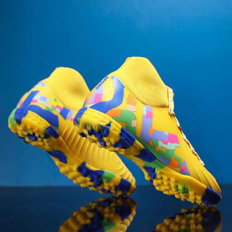 Teen students outdoor sports shoes medium and older children's football shoes AG long nails TF broken nails training shoes men
