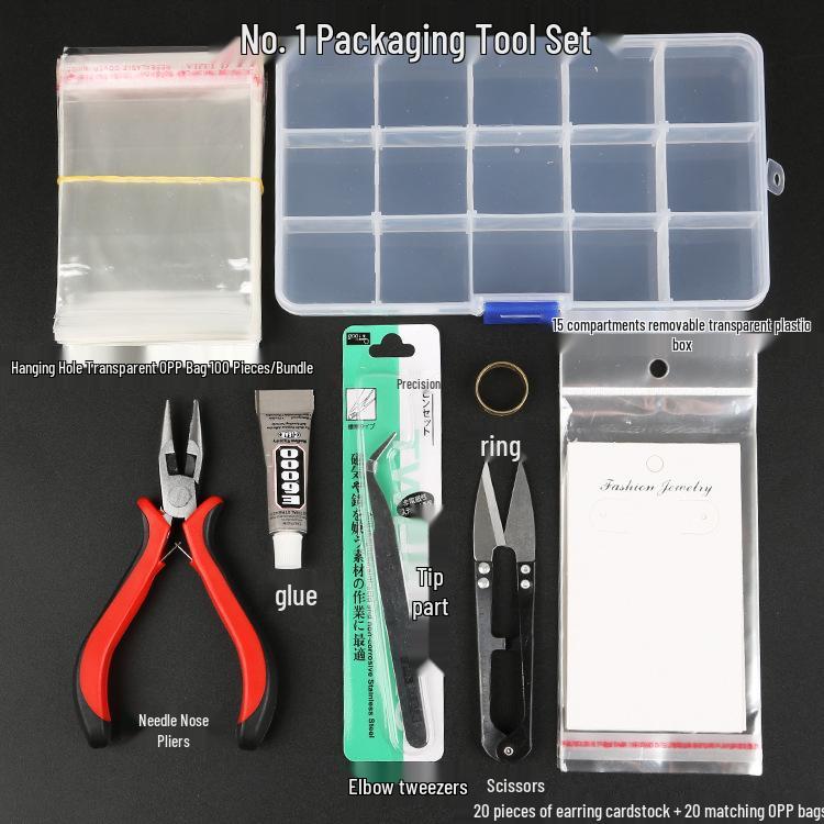 Set de instrumente pentru bijuterii DIY: Clești cu vârf ascuțit și rotund pentru cercei, brățări, coliere