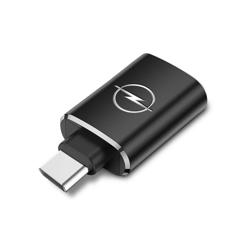 1Pcs Car Charging Adapter Type-C To USB Converter Car Accessories For Opel Astra j Insignia Astra g Corsa Zafira b Mokka Vivaro Meriva