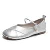 2024 Hot Selling Solid Color Flat Square Toe Women's Shoes New Moccasin Dress Summer Mary Jane Shoes Flat Shoes for Women