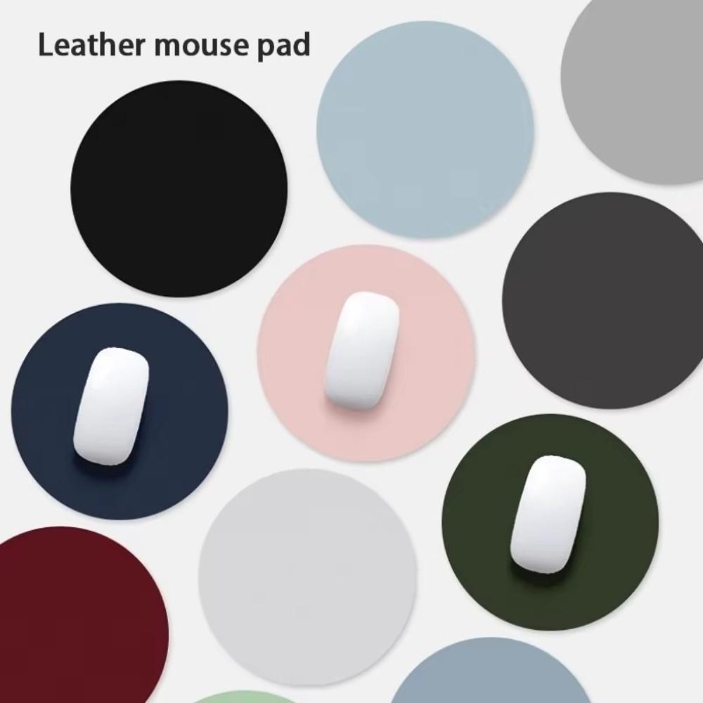 Solid Color Mouse Mat Waterproof Computer Mouse Pad Office Desk Leather Mouse Pad