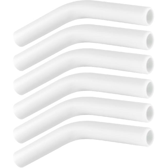 6pcs Silicone Straw Tips, Reble Straw Tips Covers Replacement Straw Extender Tip Silicone Straw Elbows Tips Fit for 8mm 5/16 inch Outer Diameter