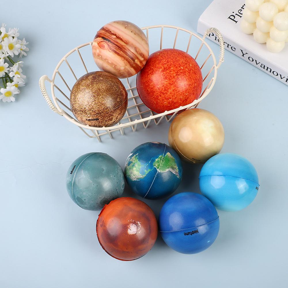 10PCS Solar System Planet Stress Balls Stress Relief Planets Balls Anti Stress Solar Educational Balls Birthday Gifts