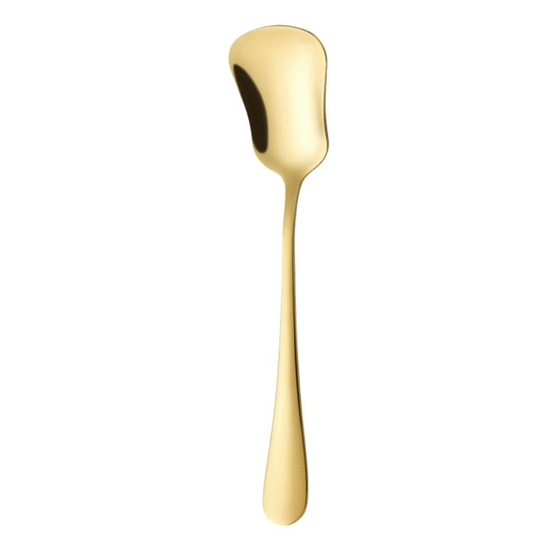 Gourd Shape Head Stainless Steel Small Shovel Spoon For Serving Ice Cream Yogurts And Other Sweet Dessert Treats