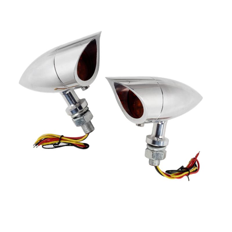 12V 10mm Motorcycle Turn Signal Lights Indicator Amber Motorbike Accessories for Harley Cafe Racer Bobber Chopper