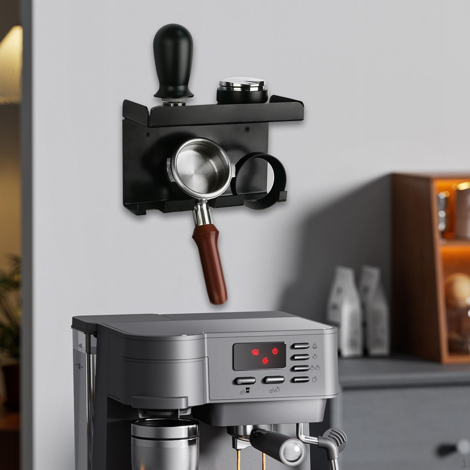 

Полка для принадлежностей для эспрессо, настенный держатель для портафильтра, многоцелевой кофейный портафильтр,