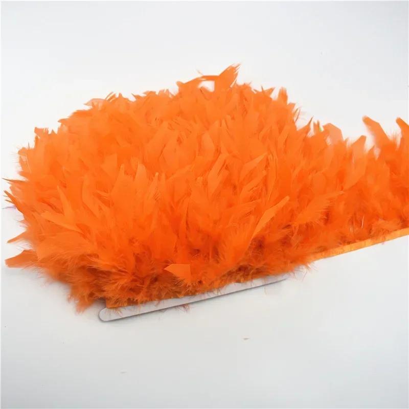 Colored Fluffy Turkey Feathers Trim Tassel Fringe Ribbon Marabou Feather Tape Boa Sewing Costume Clothing Accessories Decoration