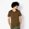 Avirex Official Daily Rib V-Neck Tee, Men's XL, 075 Olive, Short Sleeve (Antibacterial, Anti-Odor), Size 6143501