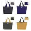 Bag Large Capacity Letter Solid Color Foldable Storage Bag Korean Shoulder Bags Women Shopping Bag