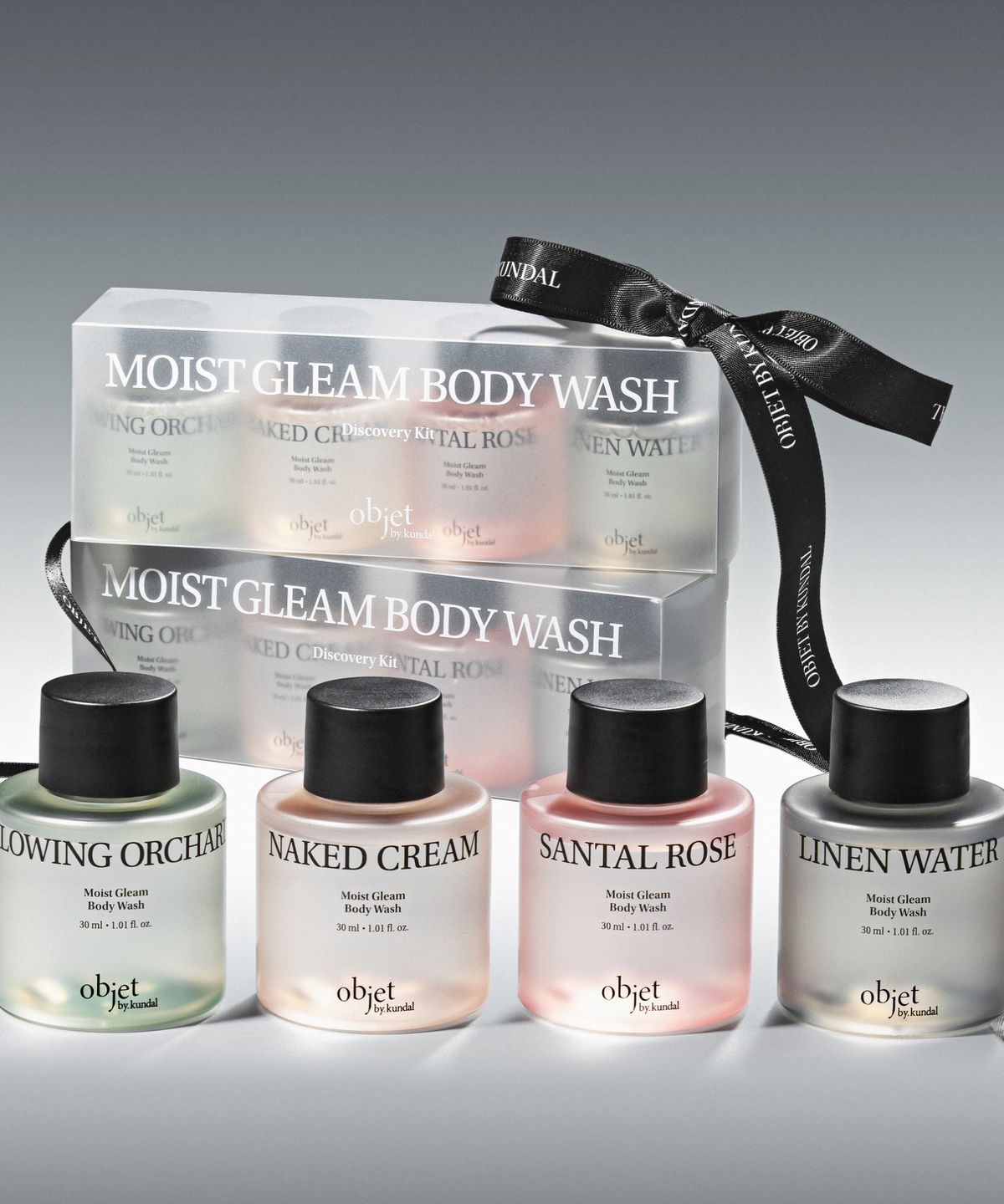 Objet by Kundal Moist Glim Body Wash Discovery Kit (30ml x 4ea)