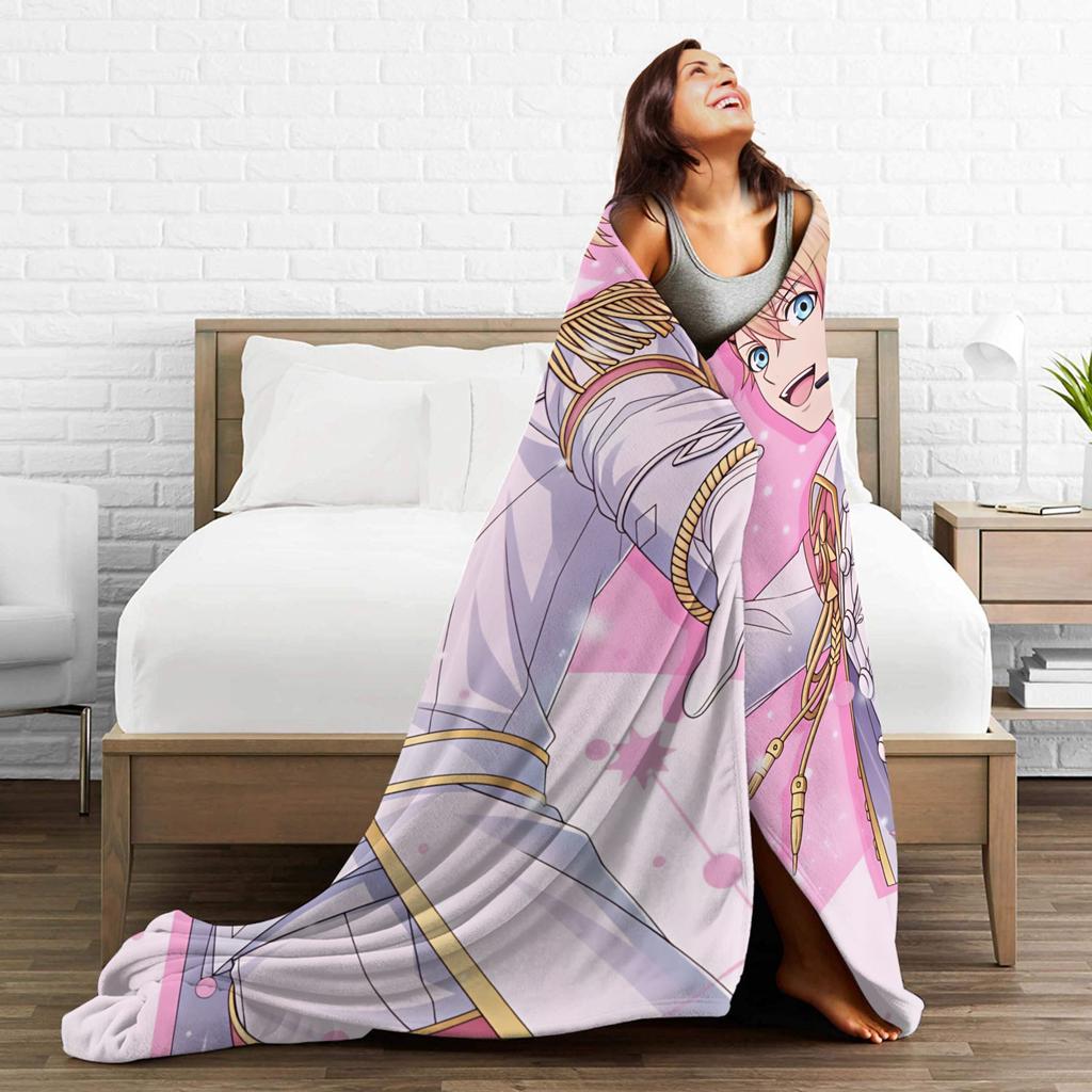 U-Uta No Prince-sama Hijirikawa Masato   Throw Blanket  Flannel Bedspread For Couch Chair Sofa Bed Funny Sofa Bed Cover