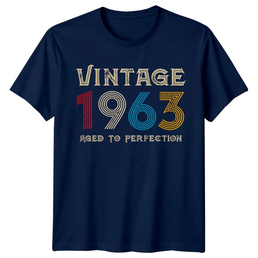 Vintage 1963 Aged To Perfection Unisexs T Shirt 63rd Birthday Gift