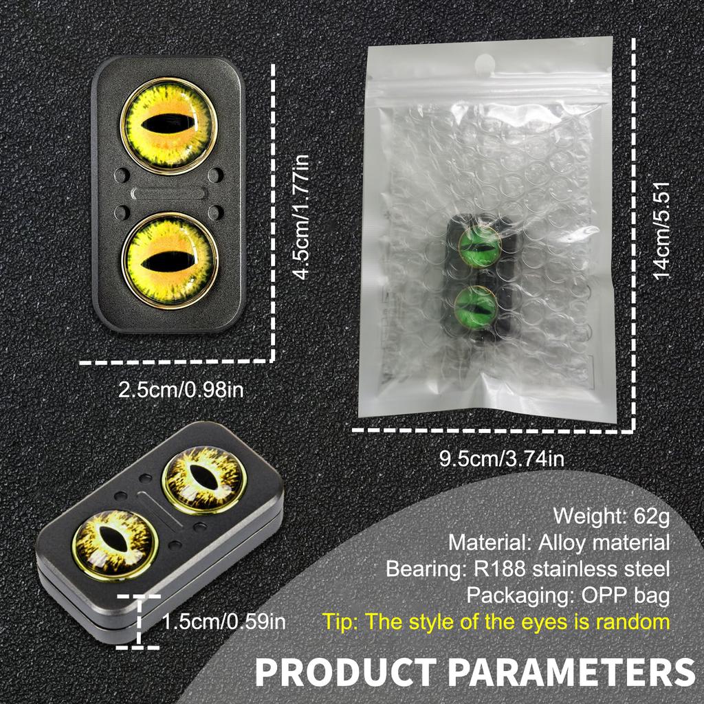 Owl Papa Coin EDC Mechanical Metal Slider Fingertip Push Card Decompression Desktop Toy