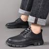 Men's Shoes Autumn New Low-top British Martin Boots 2025 Tooling Casual Leather Shoes Black Winter Cotton Shoes
