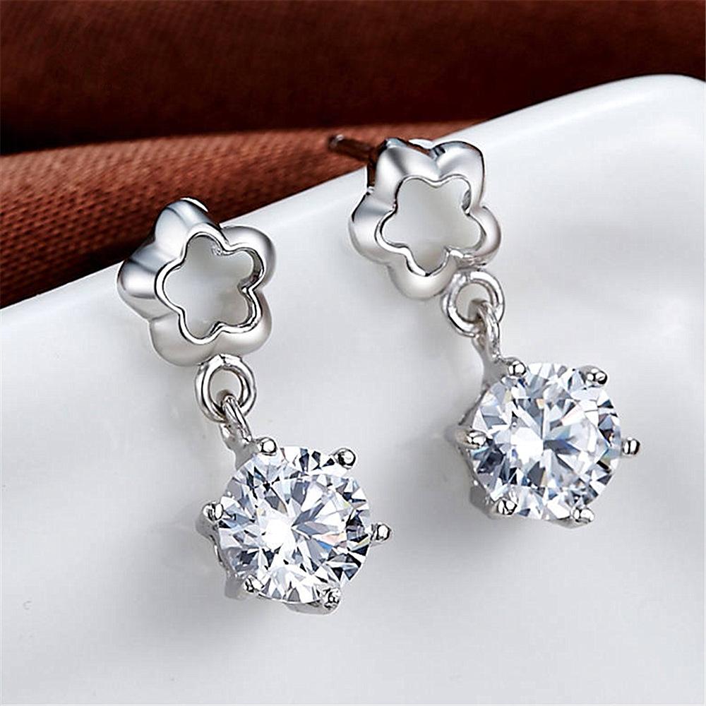 925 Silver Stud Earrings Beautiful Earrings High Quality For Women Earring Wedding Fine Jewelry Accessories Party Gift