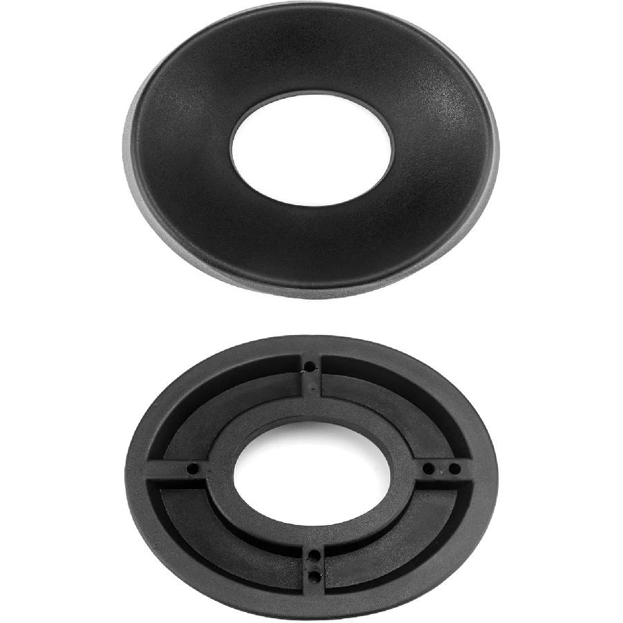 QWORK Motorcycle Helmet Stand, Helmet Service Pad, Helmet Support Donut Ring For Motorcycle Snowmobile Scooter Helmetsm, Black