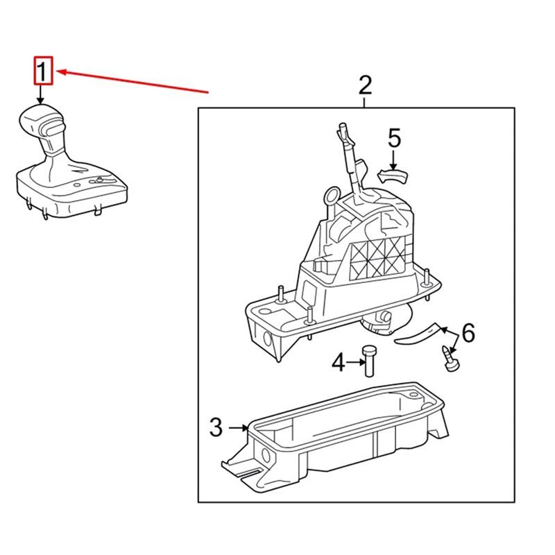 For Golf 5 For Jetta 2006-2011 Automatic Gear Handball Gear Lever-A87Q