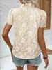 Summer 2026 Women's Ruffle Jacquard Short-Sleeve Pullover Shirt