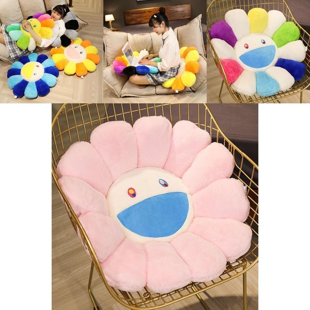 Colorful Takashi Murakami Rainbow Flower Pillow Plush Soft Toy For Kids And Collectors