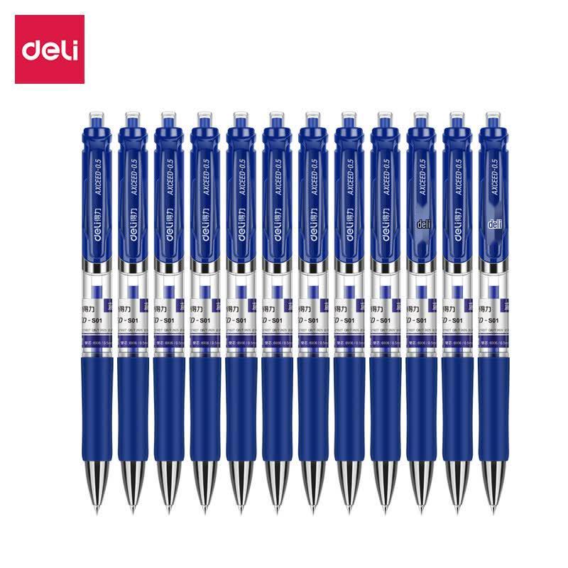 Deli 0.5mm Retractable Gel Pen