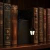 Multifunctional Bookend Light Library Lantern Decorative Bookshelf Lighting Witch Hat Lamp for Reading Nook Vintage Iron Mini Street with Warm LED