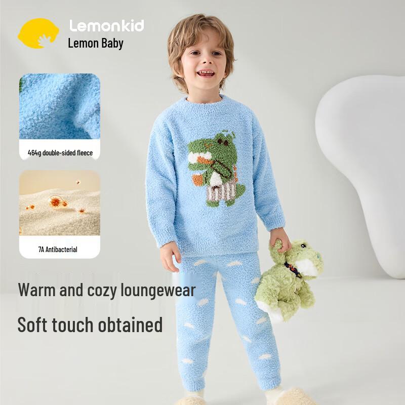 Lemon Baby Kids Warm Fleece Pajama Set 120