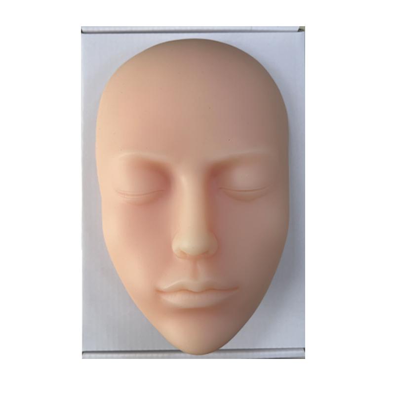 Silicone face model bionic skin is suitable for acupuncture and moxibustion practice, makeup beginners, students, easy to clean