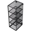 Desk Accessories Black Pencil Holders Mesh 4 Compartments Organizer Desk Metal Display Holder Home