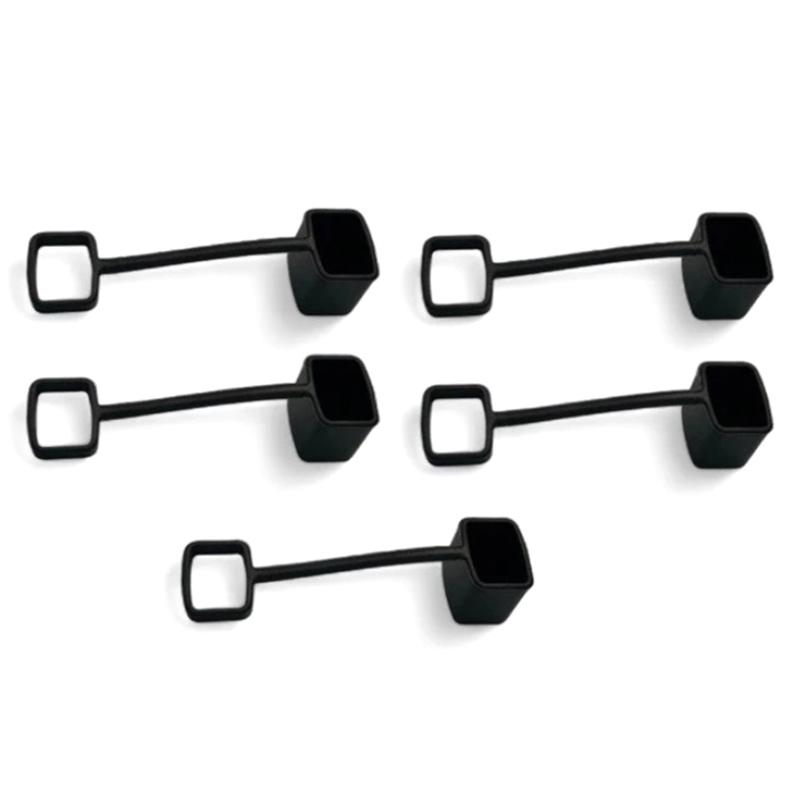 

5/10 шт. Крышки-насадки для кофейного сиропа, колпачки для дозатора, крышки для сиропа, силиконовые, подходят для помпы для сиропа, дозатор для налива 5Pcs чёрный