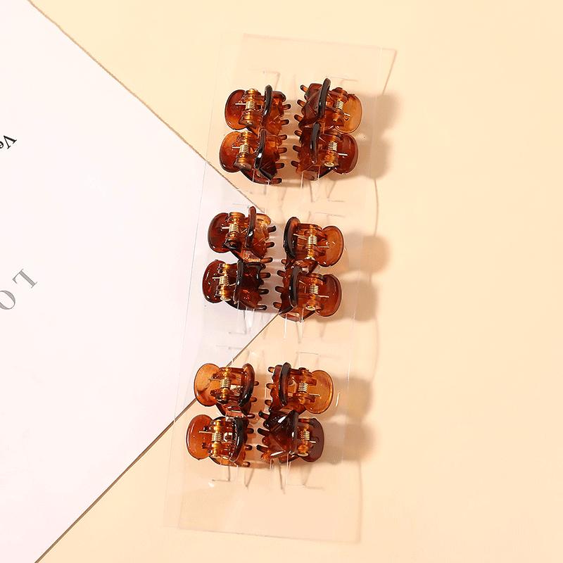 12 szt./partia Klipsy do włosów dla kobiet Klips szponowy Elegancki Kolorowy 1,5 cm Mały Szpon do włosów Dziewczynki Krab do włosów Spinki Akcesoria do włosów
