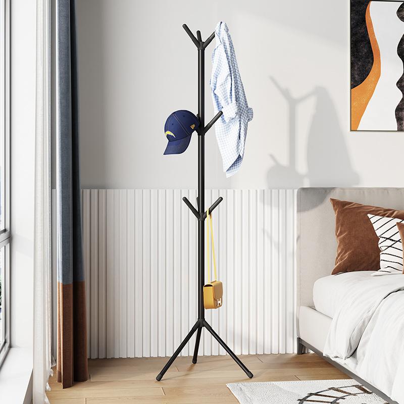 Floor Standing Clothes Rack Tree Branch Shape Multi Hook Mobile and Convenient Coat Rack for Home Living Room Clothing Storage