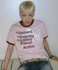 Eontaiteulseoul Archive Unicorn Ringer Crop Short Sleeve Pink