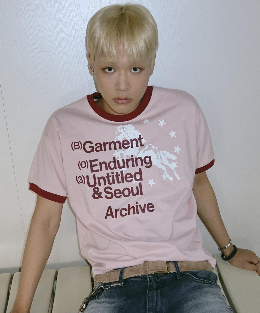 Eontaiteulseoul Archive Unicorn Ringer Crop Short Sleeve Pink