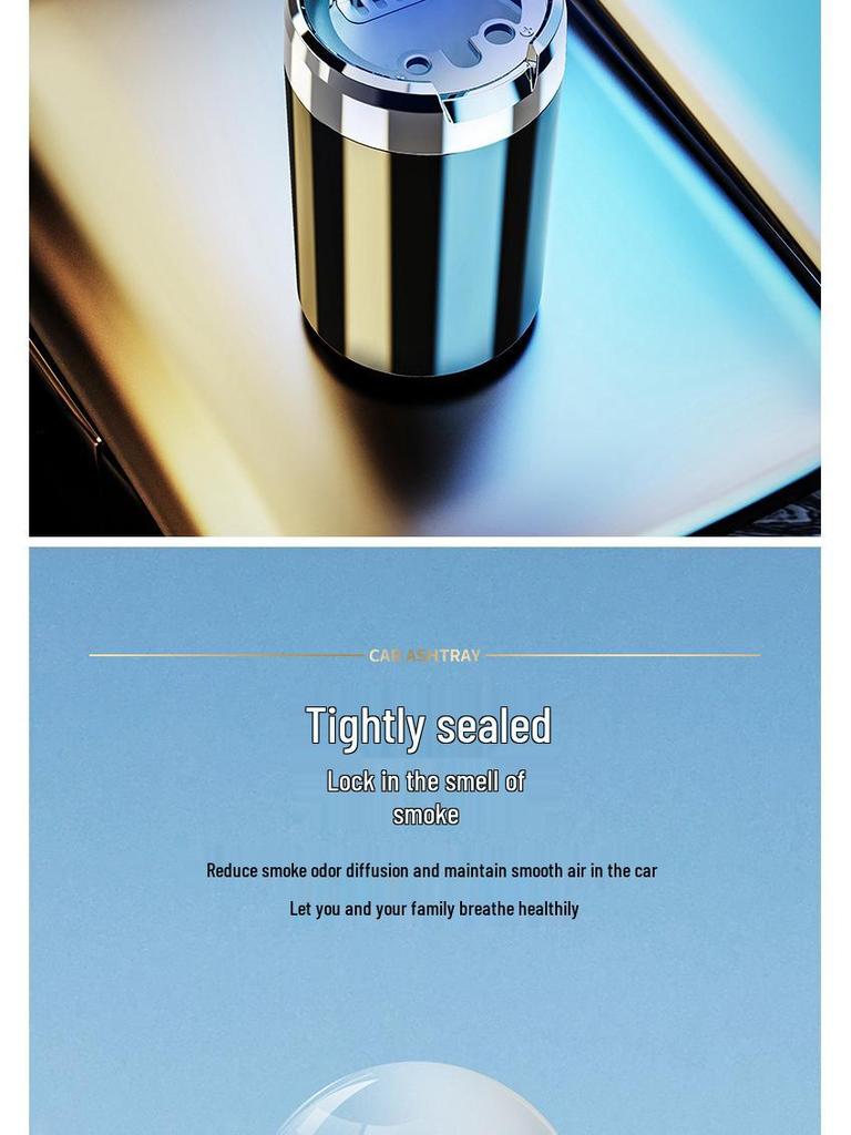 Hanging Arcfox Car Ashtray: Multifunctional Interior Accessory for Men & Women