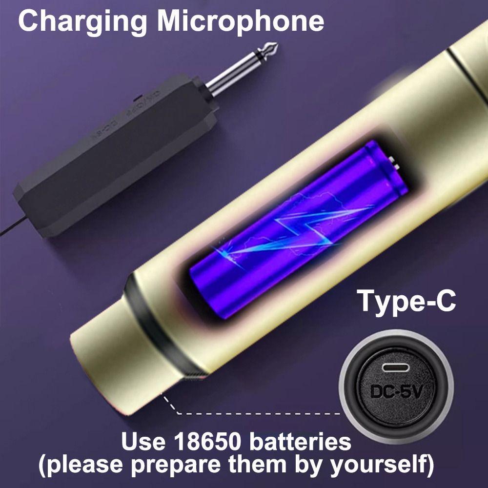 2 Channels Karaoke Mic Micphone Clear Sound Condenser Microphone  Karaoke Singing