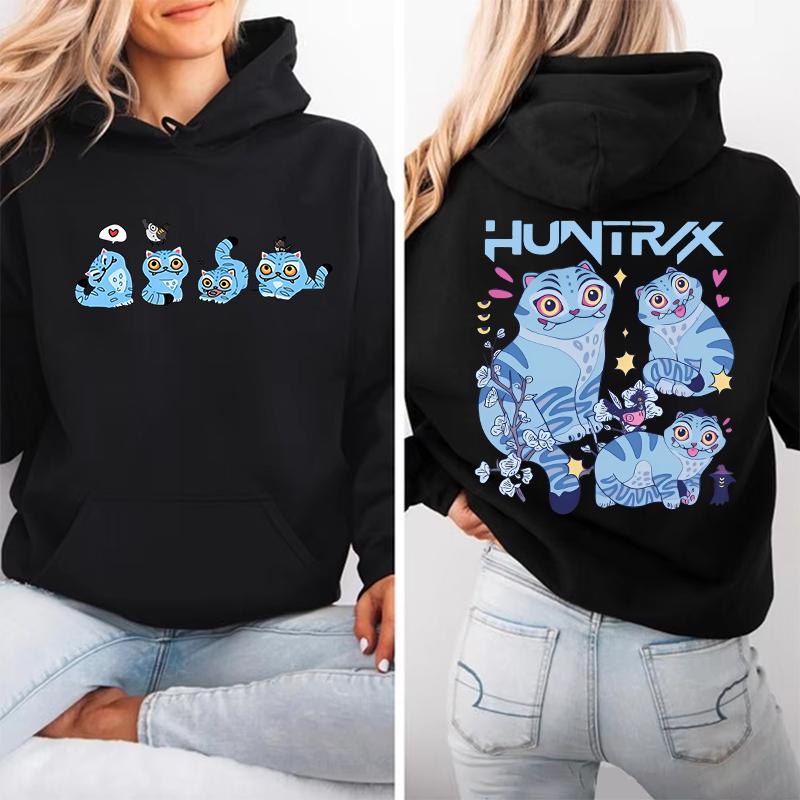 

New Kpop Demon Hunters Cute Tiger Printed Long Sleeve Pullover Hoodies for Women Men Couple Casual Sweatshirts Autumn Winter Top 3XL