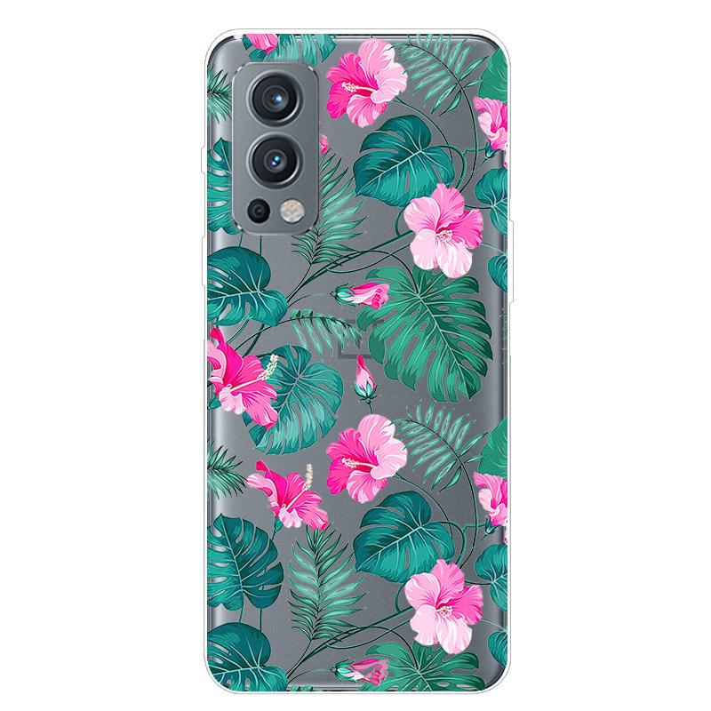 Für OnePlus Nord 2 5G Hülle TPU Silikon Weich Cartoon Transparent Hülle für One Plus Nord 2 5G Handyhülle Nord2 5G Transparente Coque
