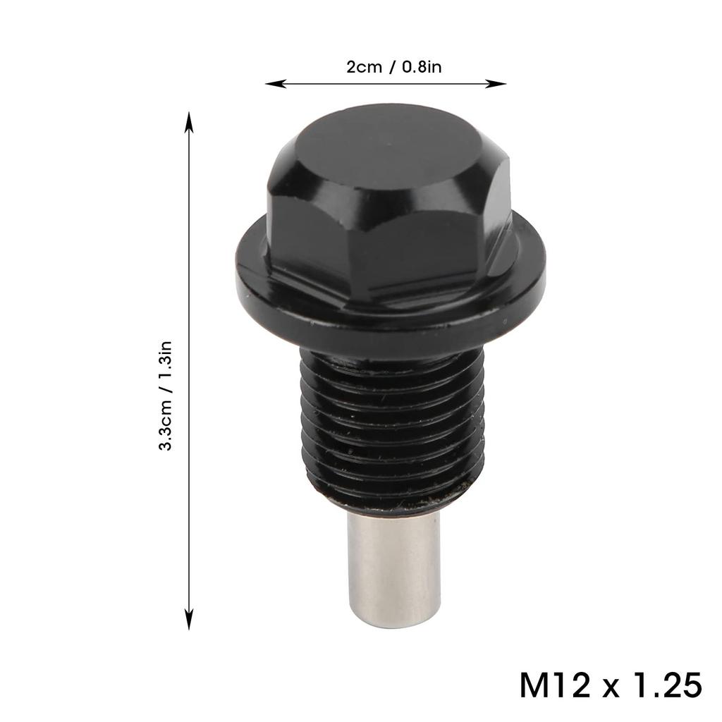 Drain Plug, M12 X 1.25 Sump Plug Reliable For Use With Most Vehicle Bikes Of ATV
