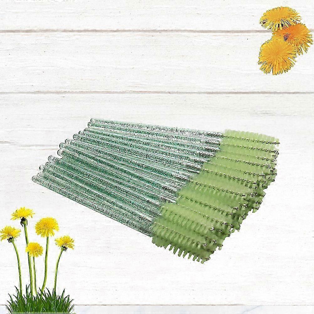Eyelash Mascara Tool Disposable Eyelash Applicator Makeup Green 9.70x0.70x0.70CM Separating Eyelashes 100Pack