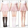 6 Pairs Womens Knee High Stockings Nylon Tight Elastic Trouser Sheer Stockings With Reinforced Toes 3 Colors Hose Hosiery Socks