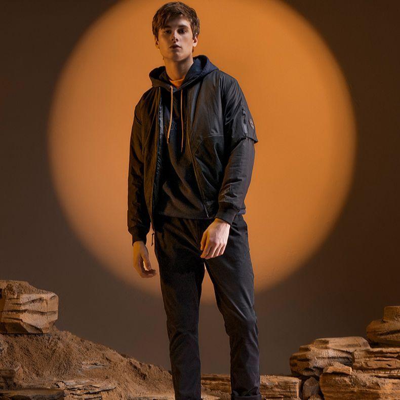 Timberland Outdoor Waterproof Casual Flight Jacket Men Jacket Black A2EK8-001