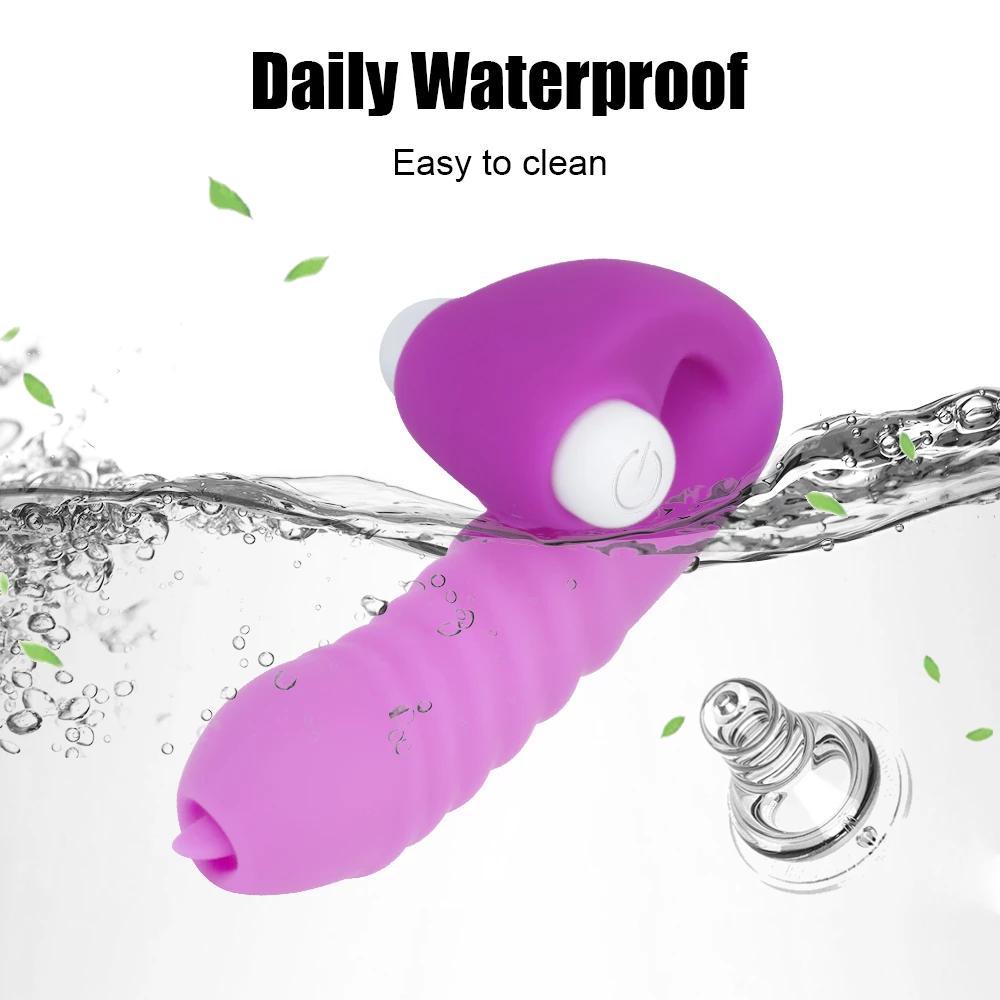 Tongue Massager Vagina Stimulation Adult Products Mini Finger Vibrator G-spot Sex Toys for Women Erotic Toy Clitoris Stimulator