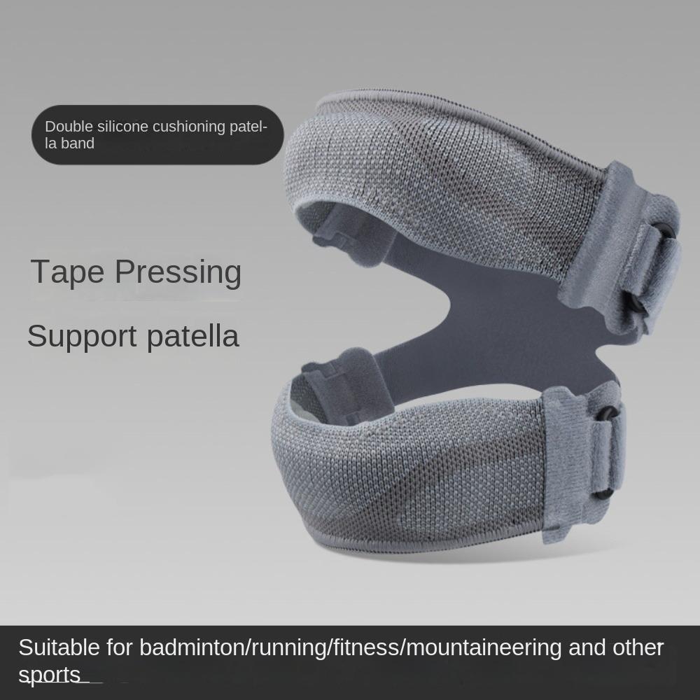 Adjustable Patella Tendon Knee Straps Double Silicone Sports Knee Brace  Tennis