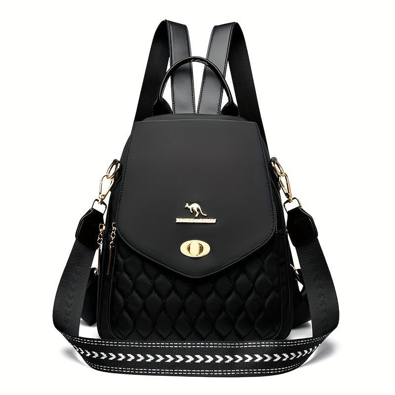 Women s new backpack, Korean-style, fashionable commuter shoulder bag, casual travel backpack, student school bag чёрный