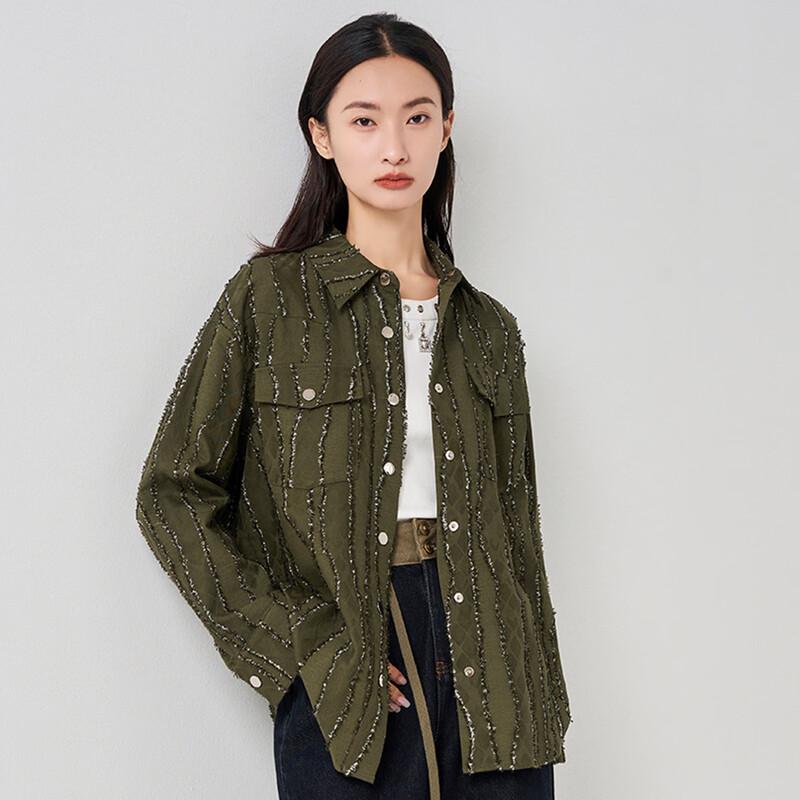 

Женский пиджак Iveni AEON552 с жаккардовым лацканом S