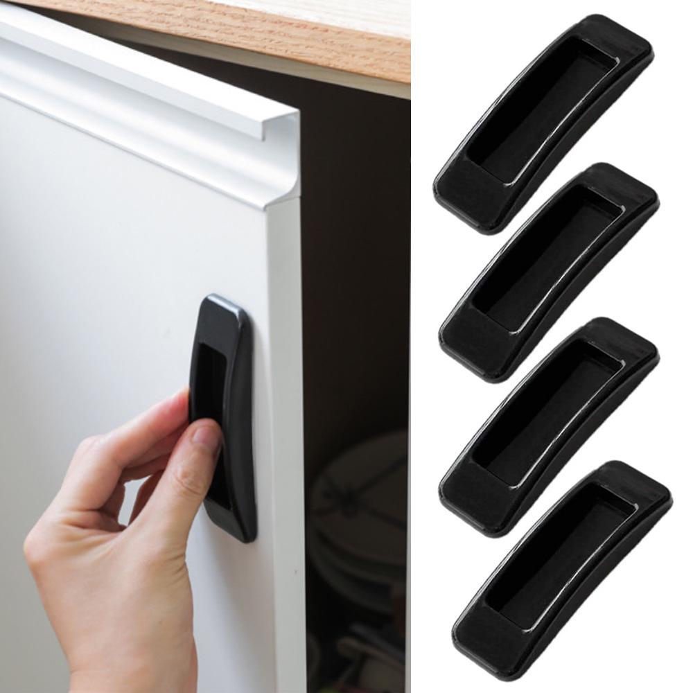 4Pcs Rectangular Door and Window Window Opening Auxiliary Handle, Simple Super Glue Window Safety Door Handle