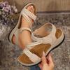 Summer sandals women's light sports style comfortable rubber band large size sandals