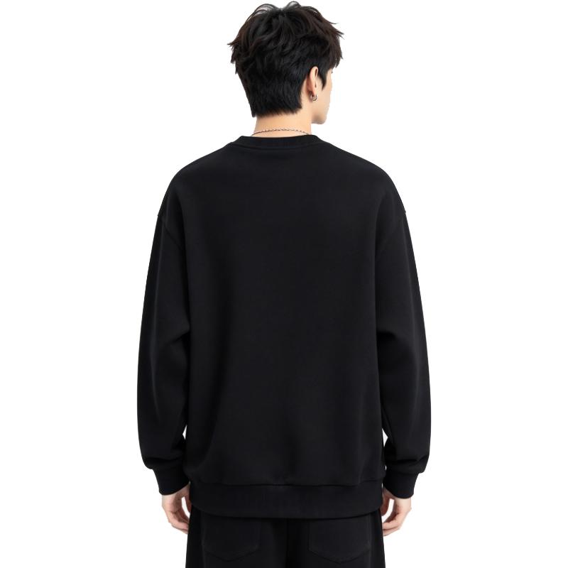 Men's Li-Ning Sweatshirts Men's Black Crew Neck Moderate Other